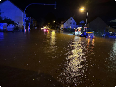 Unwetter im Landkreis mit hohem Schaden