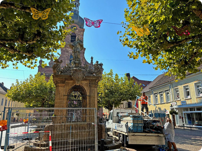 Brunnen wird saniert