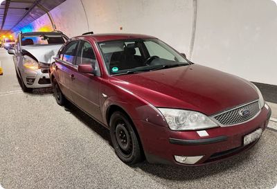 Verletzte bei Verkehrsunfall in Belchentunnel